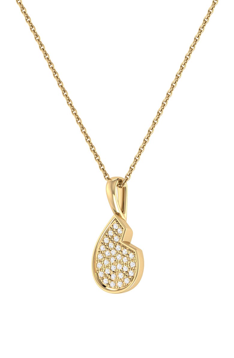 LuvMyJewelry Street Cycle Diamond Pendant Necklace, Alternate, color, 14Kt Gold Vermeil On Sterling