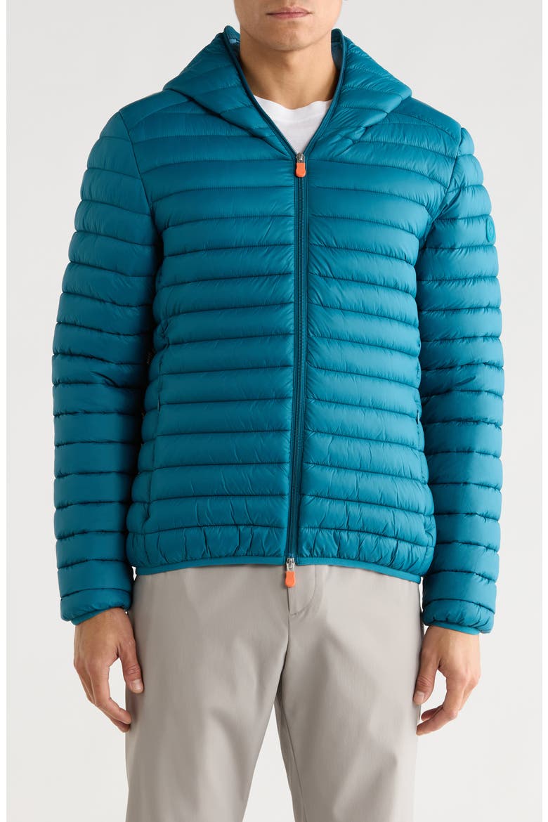 Luca Water Resistant Hooded Packable Puffer Jacket, Main, color, HORIZON BLUE