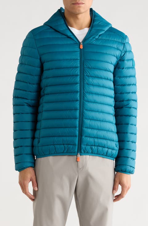 Luca Water Resistant Hooded Packable Puffer Jacket