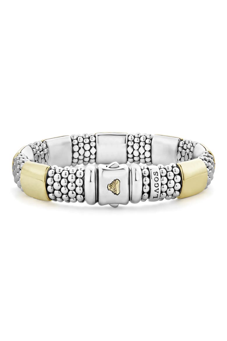 Caviar High Bar Rope Bracelet, Alternate, color, SILVER/ GOLD