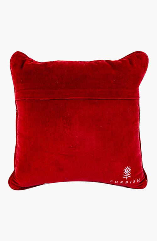 Furbish I Tried Needlepoint Pillow In Red