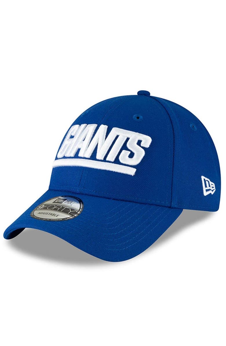 New Era Men's New Era Royal New York Giants The League Throwback 9FORTY Adjustable Hat, Main, color,