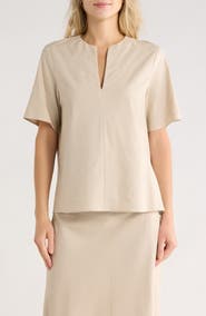 Vince Easy Split Neck Top