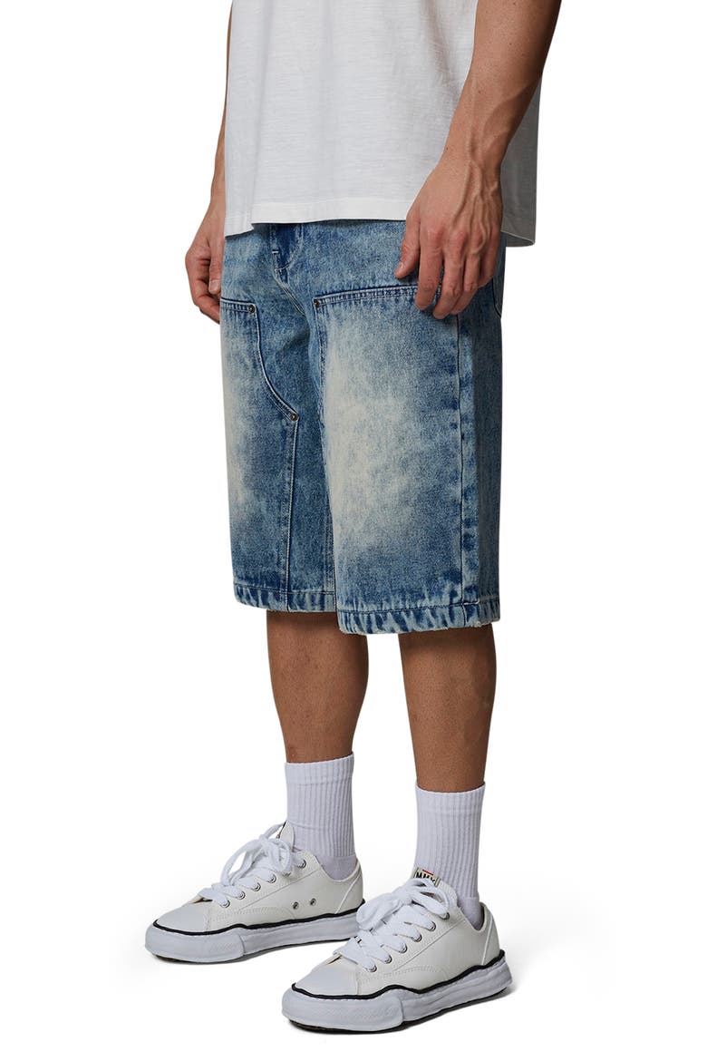 Carpenter Denim Shorts, Alternate, color, Medium Blue