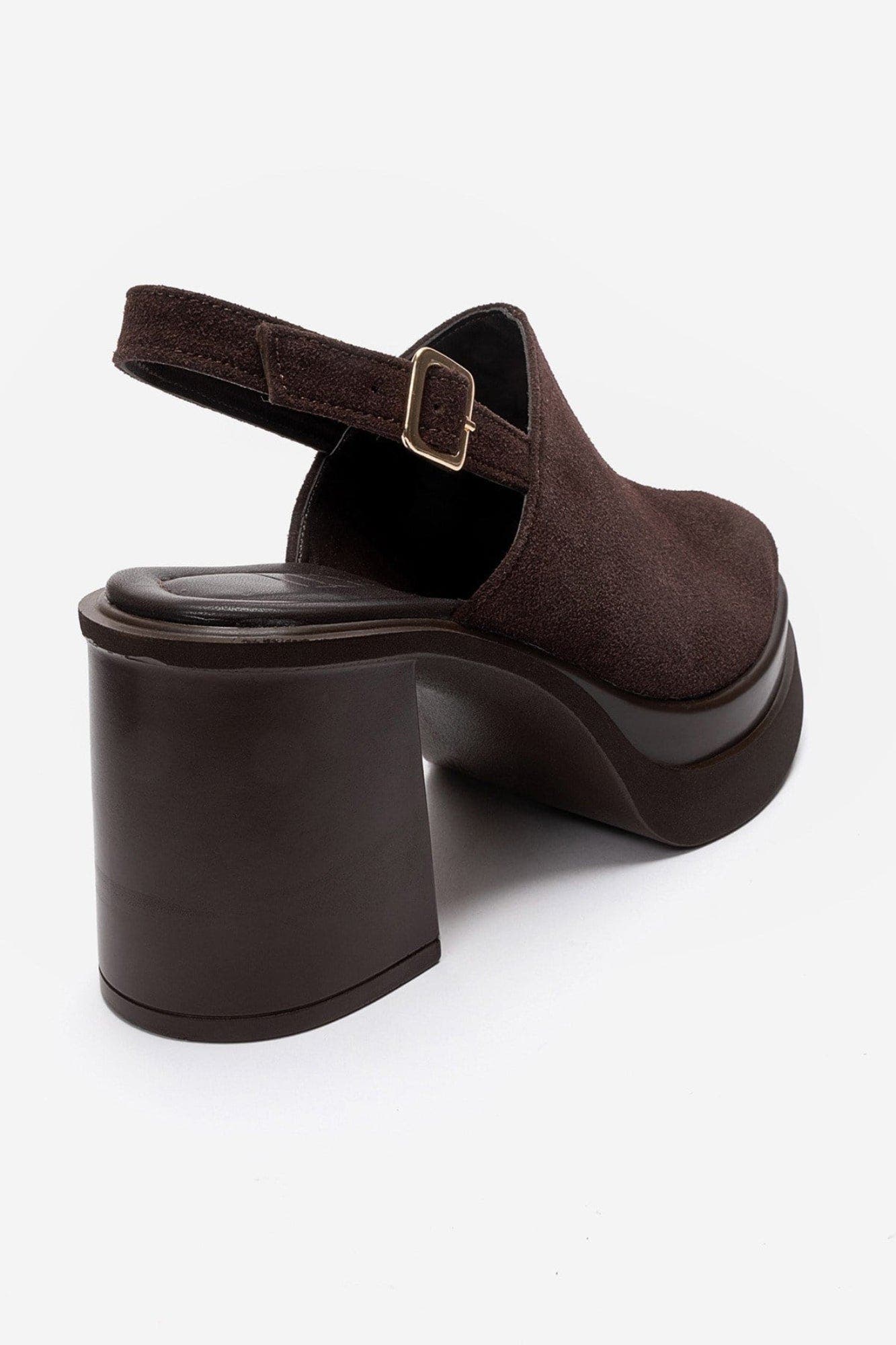 Bavix Block Heel Platform Sandal, Alternate, color, Brown Suede