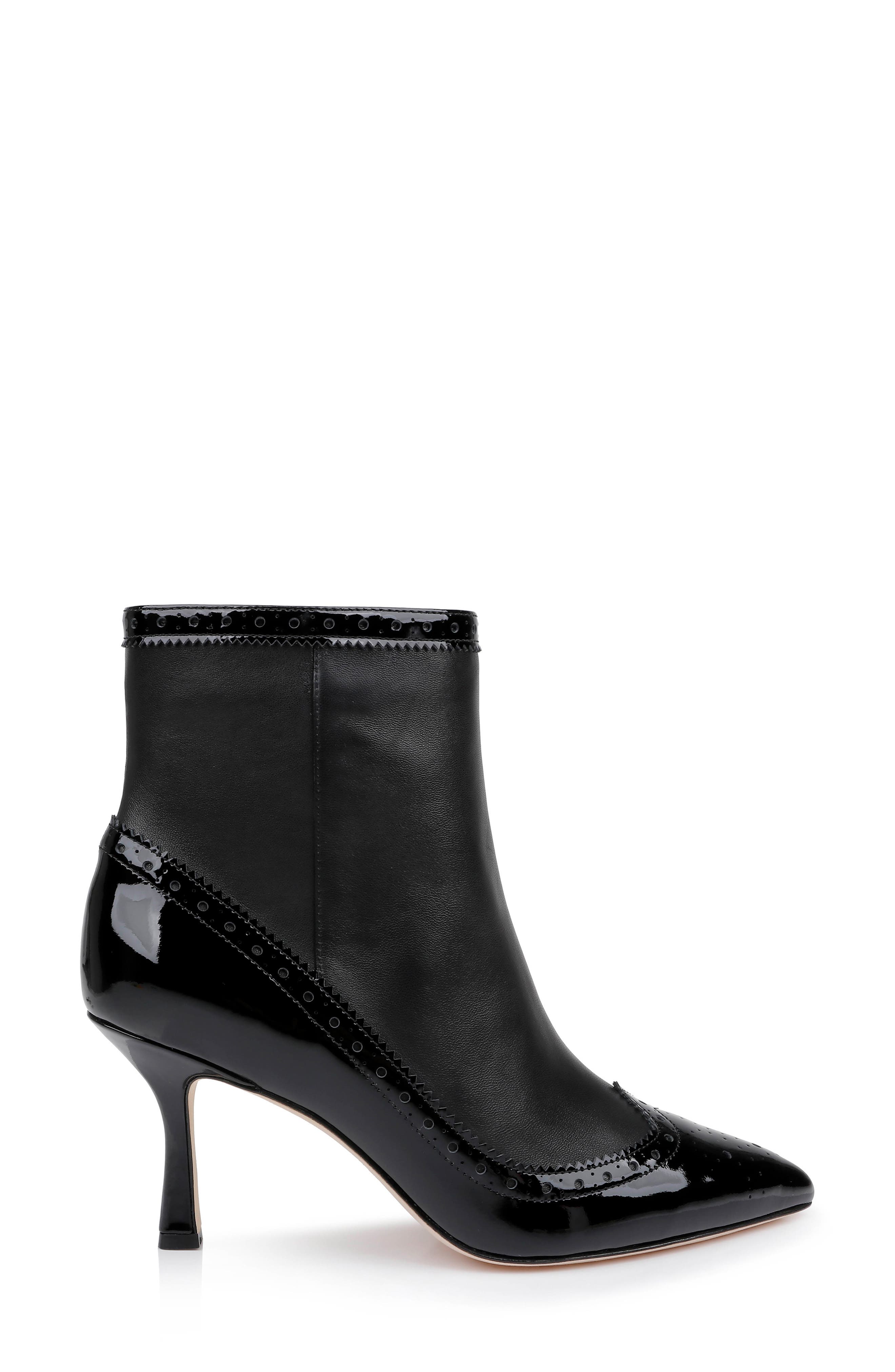 L'AGENCE Ember Wingtip Pointed Toe Bootie, Alternate, color, 