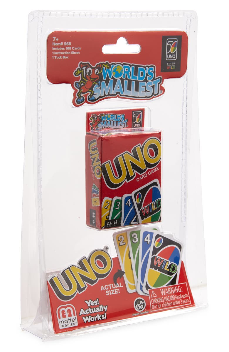 Super Impulse World's Smallest Uno Card Game, Main, color, 