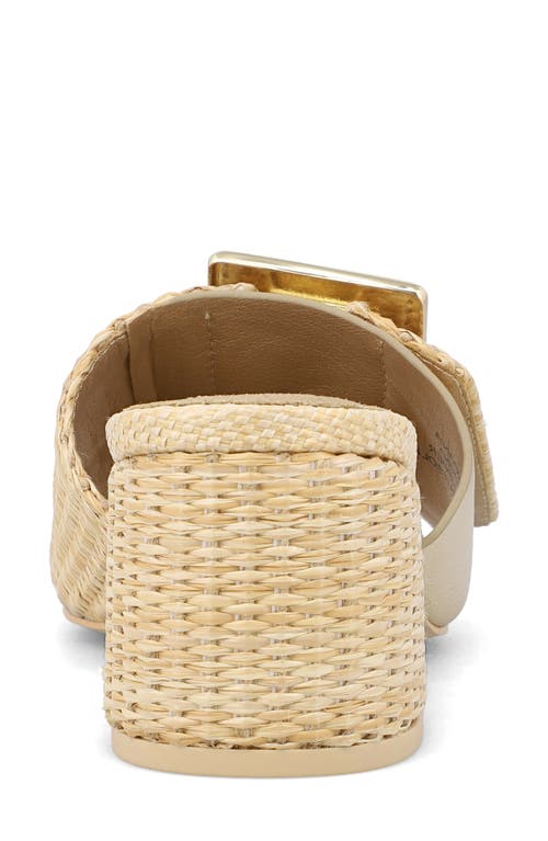 Mia Idania Block Heel Sandal In Natural/gold