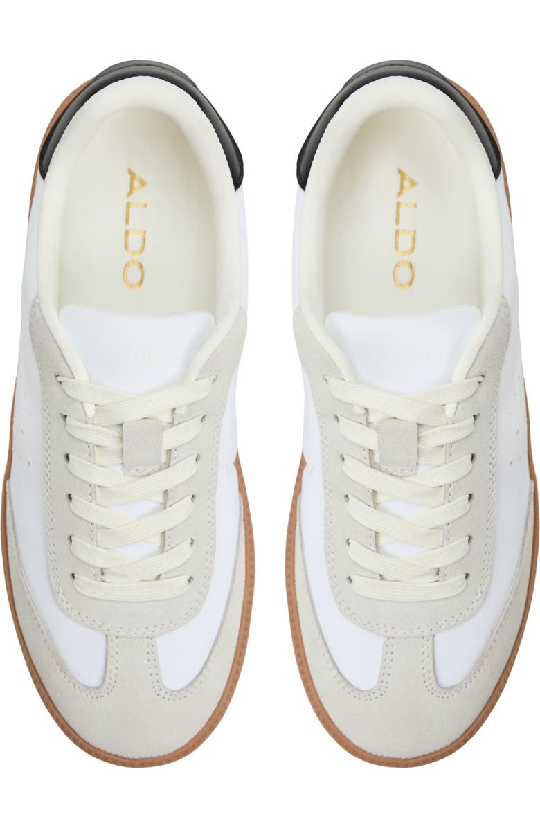 ALDO Clubstyle Sneaker, Alternate, color, White/ Black