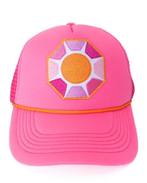 Solitaire Sun Trucker Hat, Big Kid