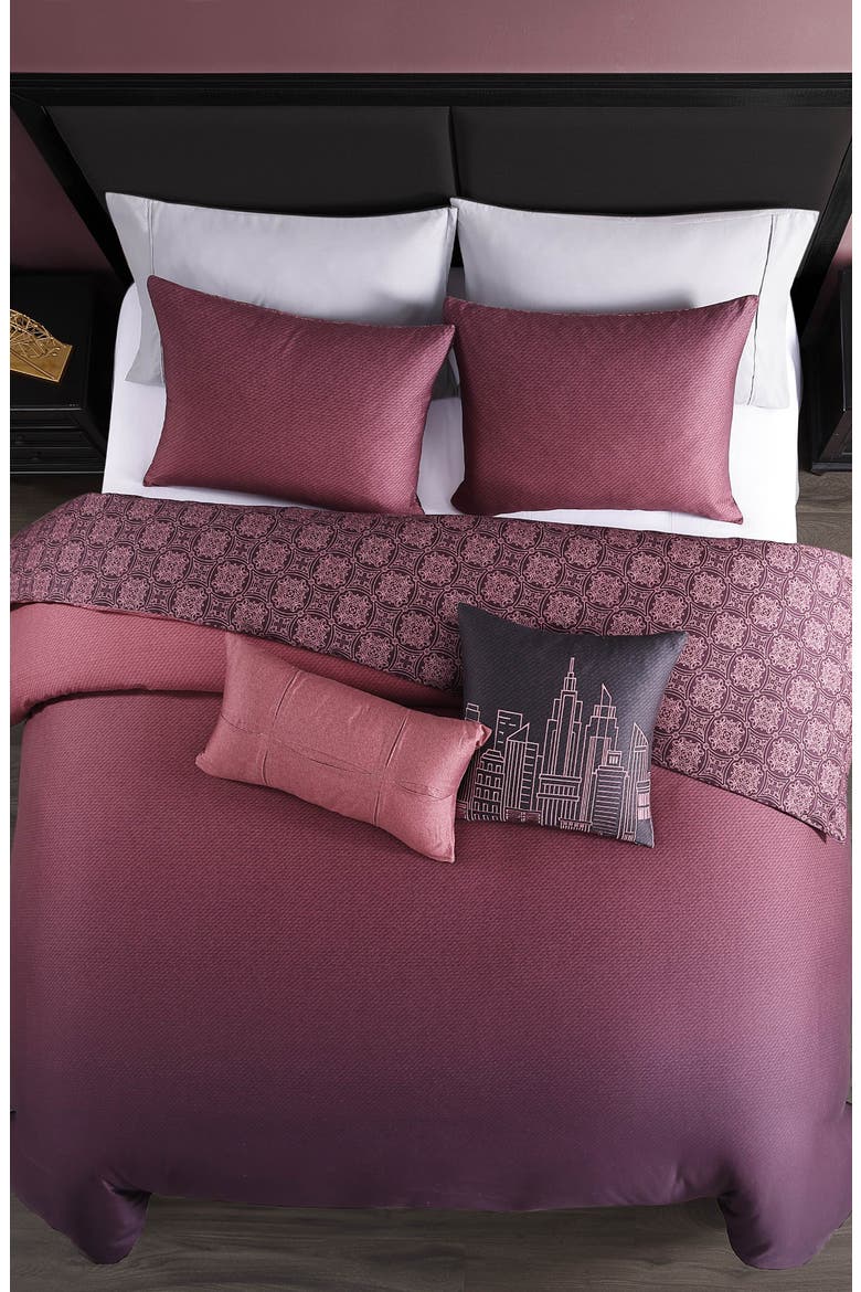 Mauve Dreams Cotton Sateen Comforter Set, Alternate, color, PURPLE