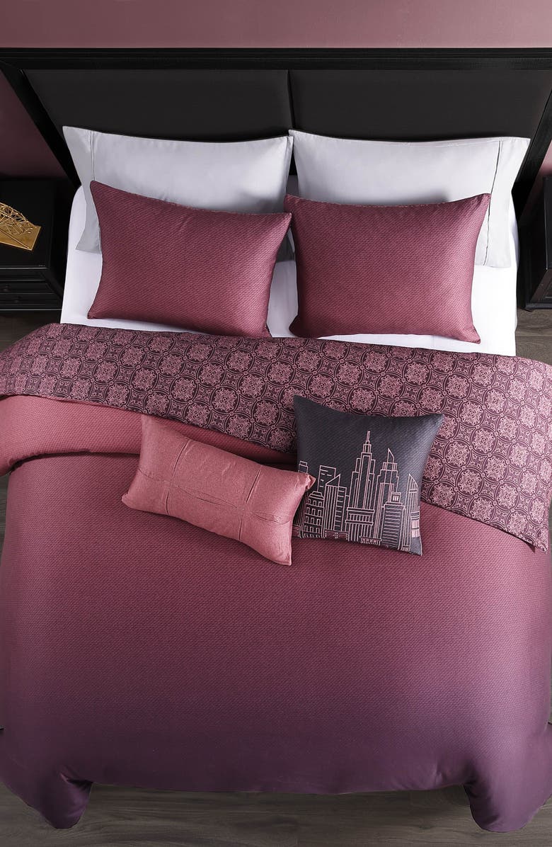 Bebejan Mauve Dreams Cotton Sateen Comforter Set, Alternate, color, Purple