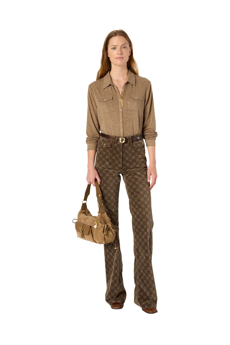 Honorine Jersey Shirt, Alternate, color, Camel
