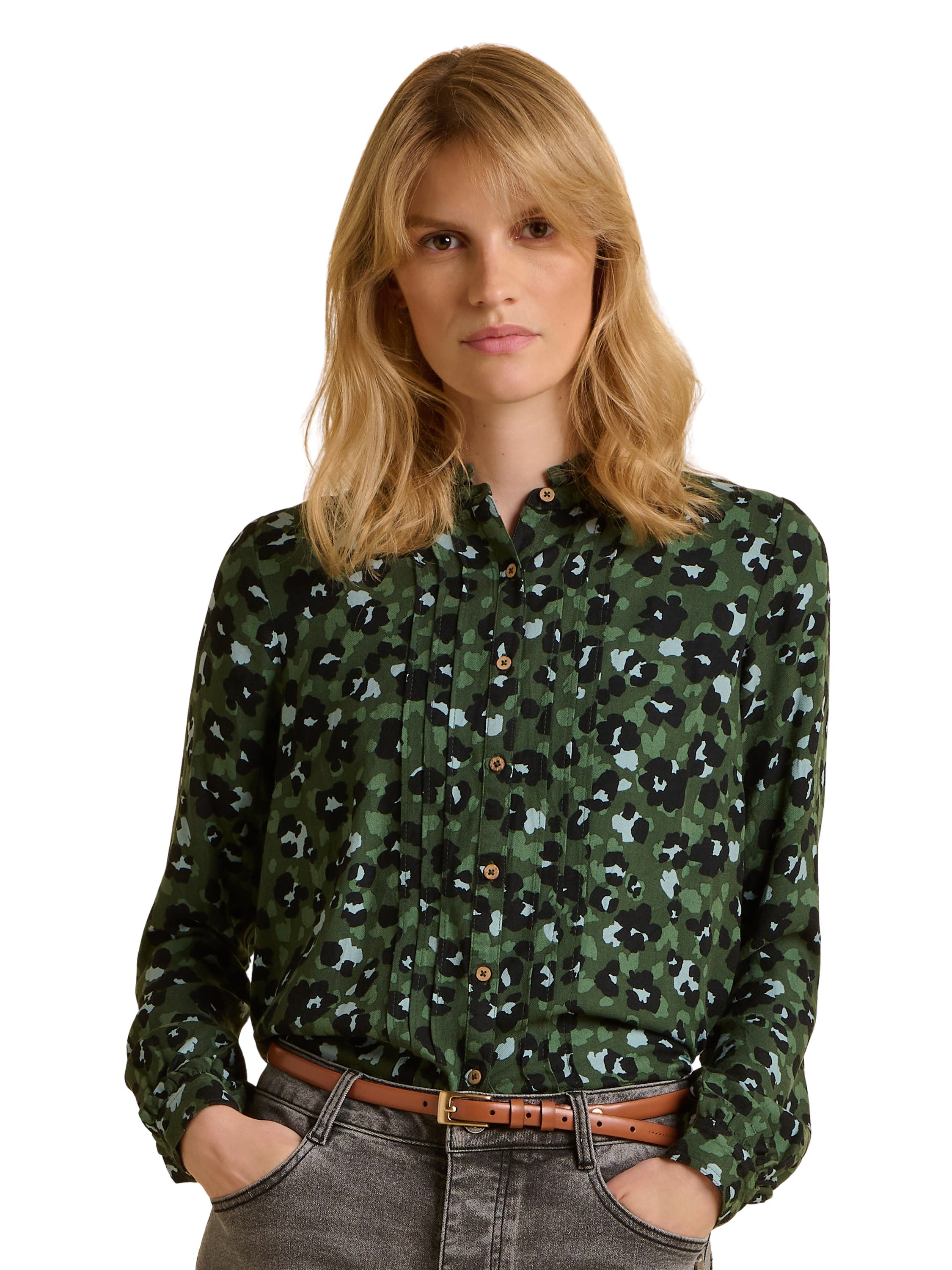 Mylla Long Sleeve Leopard Print Shirt