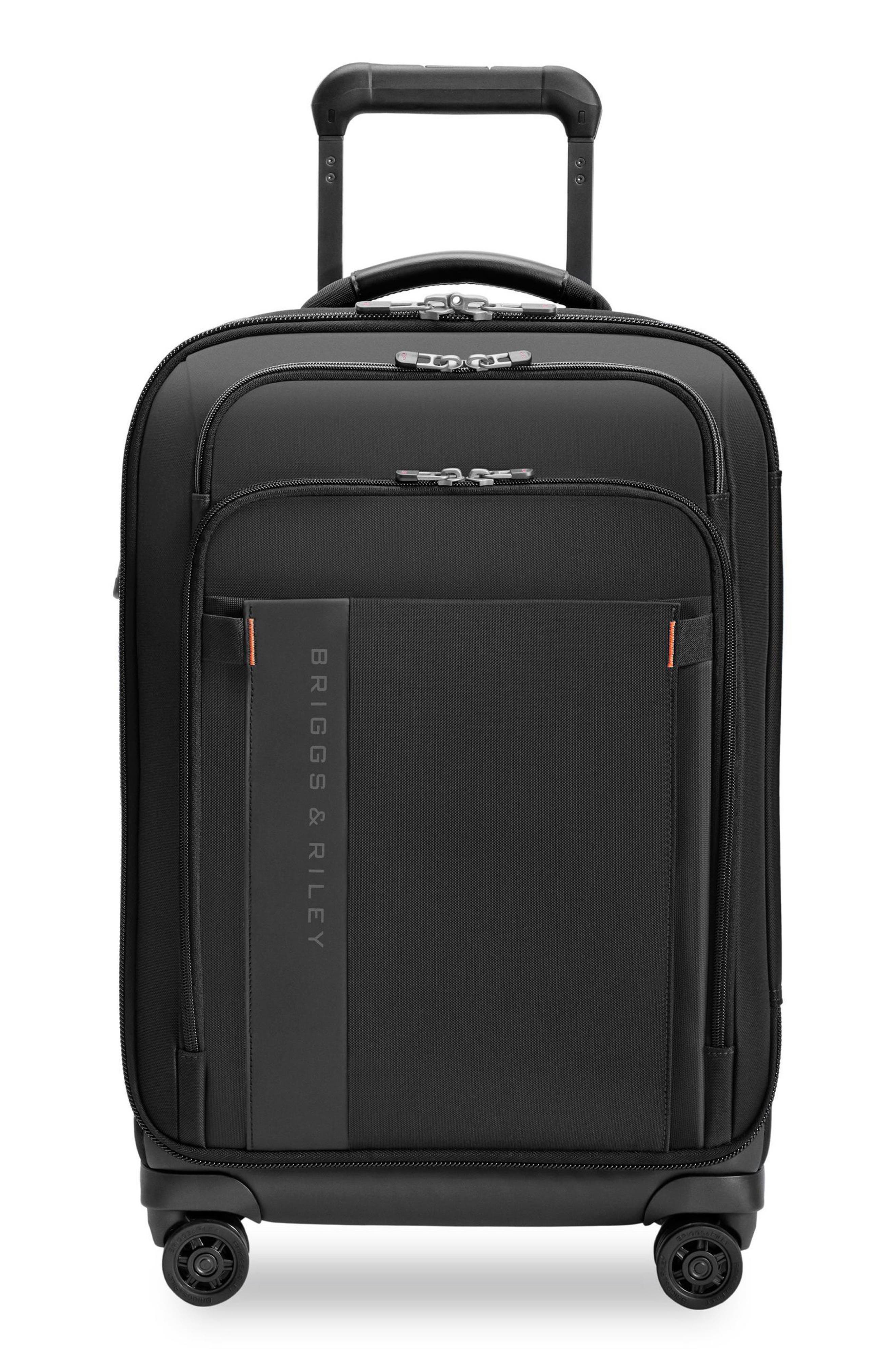 Briggs 
Riley ZDX Essential 22-Inch Expandable Carry-On Spinner Suitcase, Main, color, Black