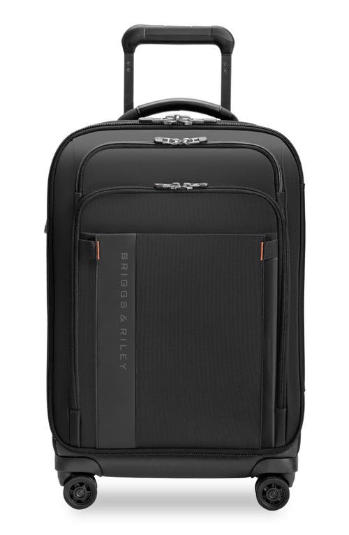 Briggs & Riley Zdx Essential 22-inch Expandable Carry-on Spinner Suitcase In Purple