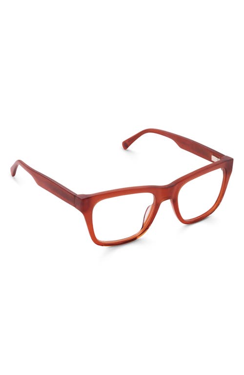 Eyebobs Kvetcher 53mm Square Reading Glasses In Half Matte Rust Orange