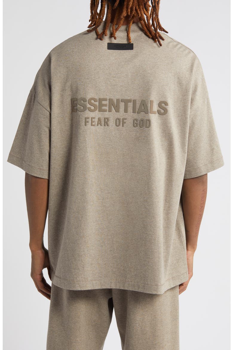 V-Neck Cotton T-Shirt, Alternate, color, HEATHER GREY