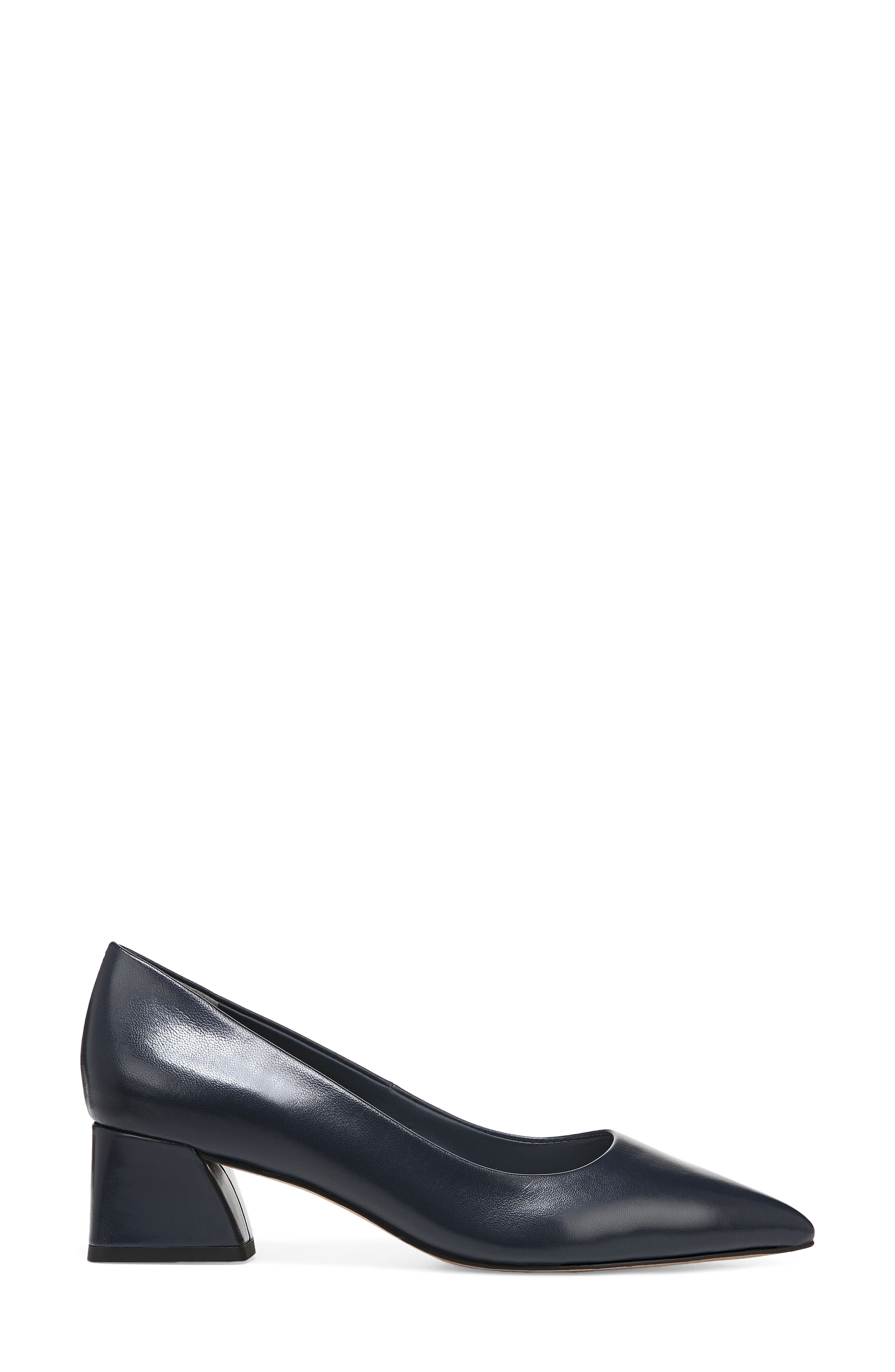 Racer Pointed Toe Pump, Alternate, color, NAVY
