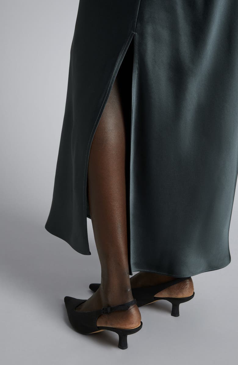 & Other Stories Side Slit Satin Skirt, Alternate, color, 