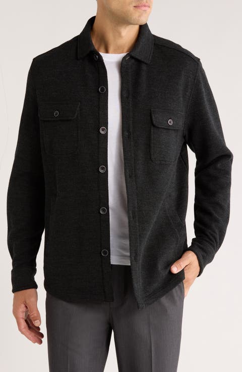 Mezner Wool & Cotton Knit Overshirt