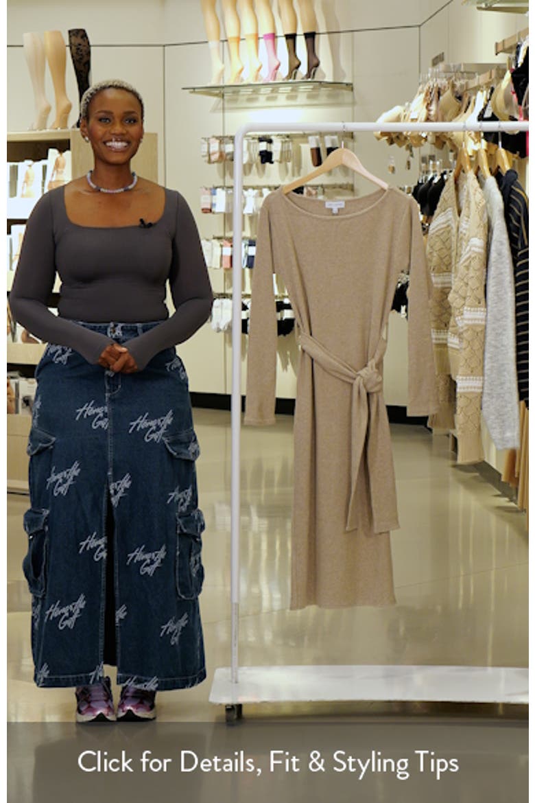 Sloane Long Sleeve Sweater Dress video