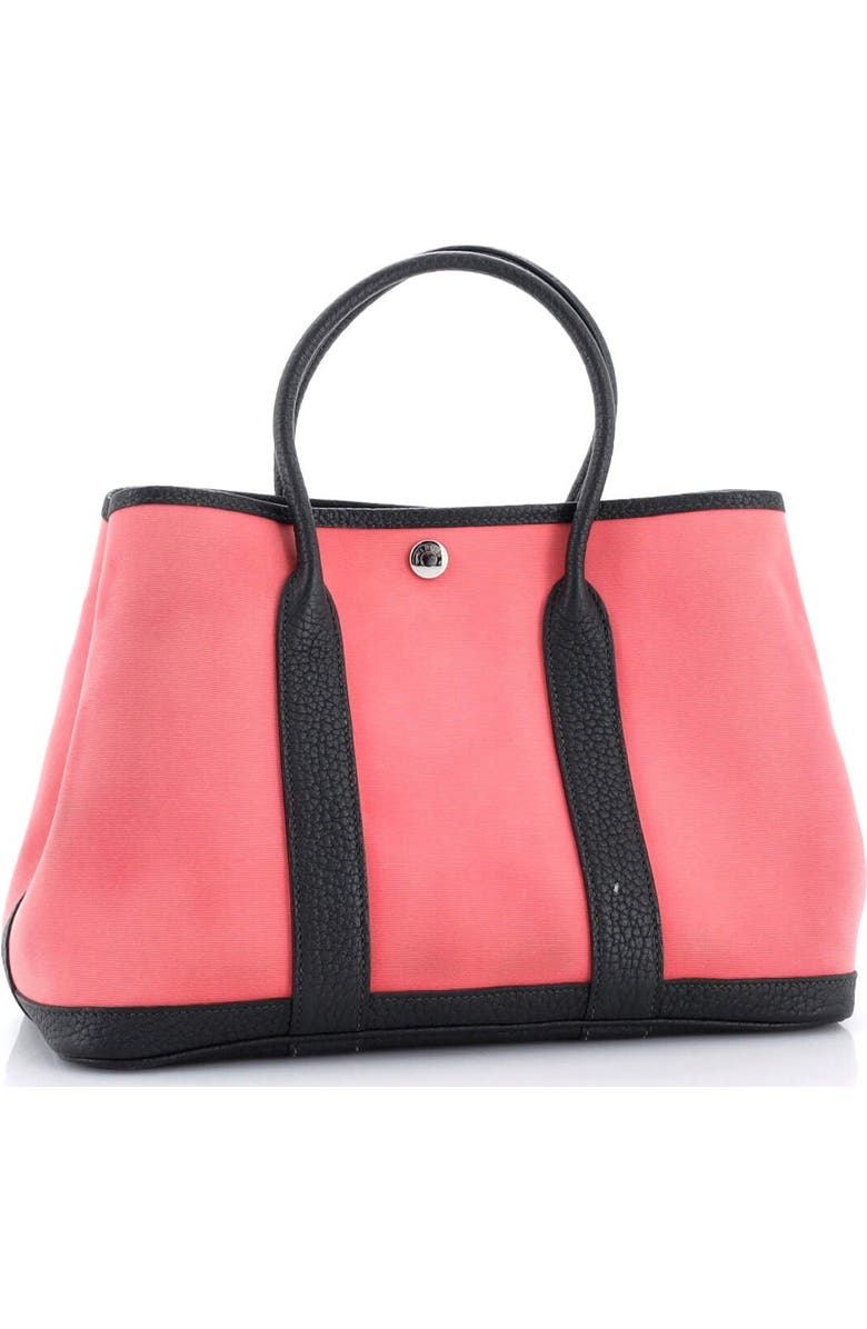 Pre-Owned Hermes Garden Party Tote Toile and Leather 30, Alternate, color, Rose Azalee