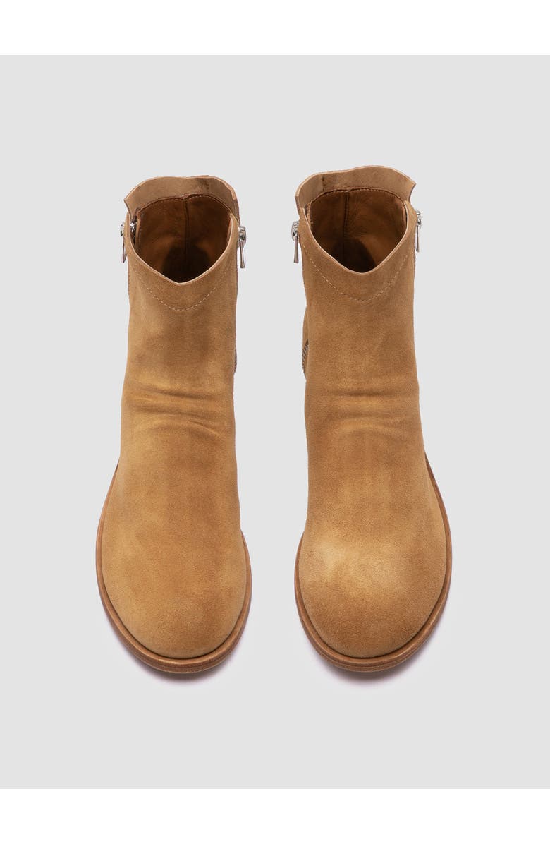 Officine Creative Shantel 004 Suede Zipped Boots, Alternate, color, Camel