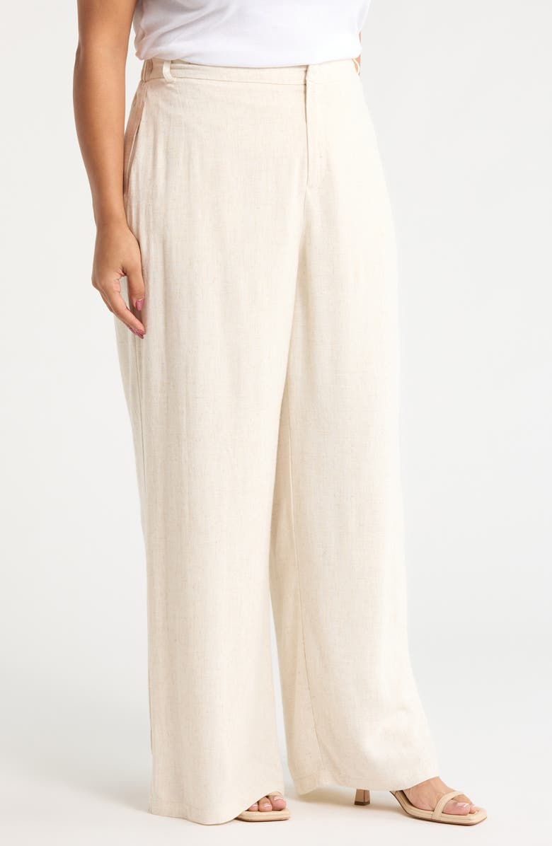 SUGARLIPS Presley Chelsea Wide Leg Pants, Alternate, color, Natural