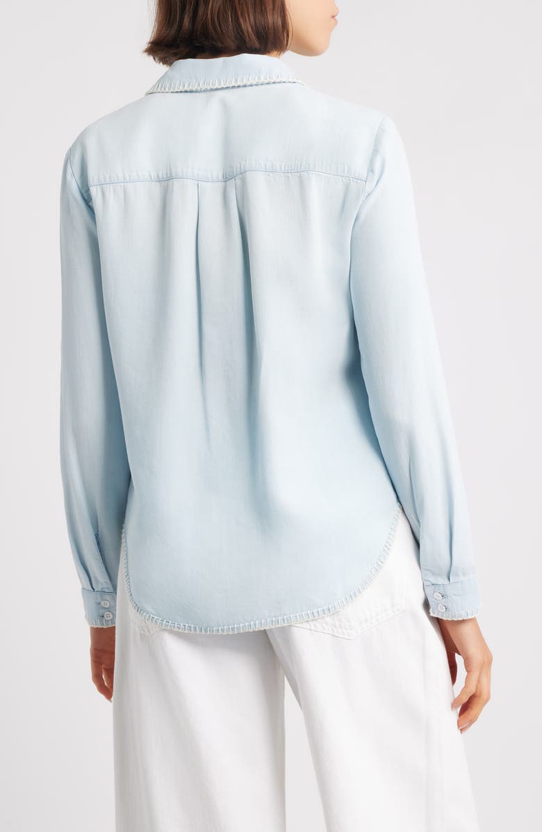 Cloth & Stone Blanket Stitch Accent Button-Up Shirt, Alternate, color, Coastal Fade Wash