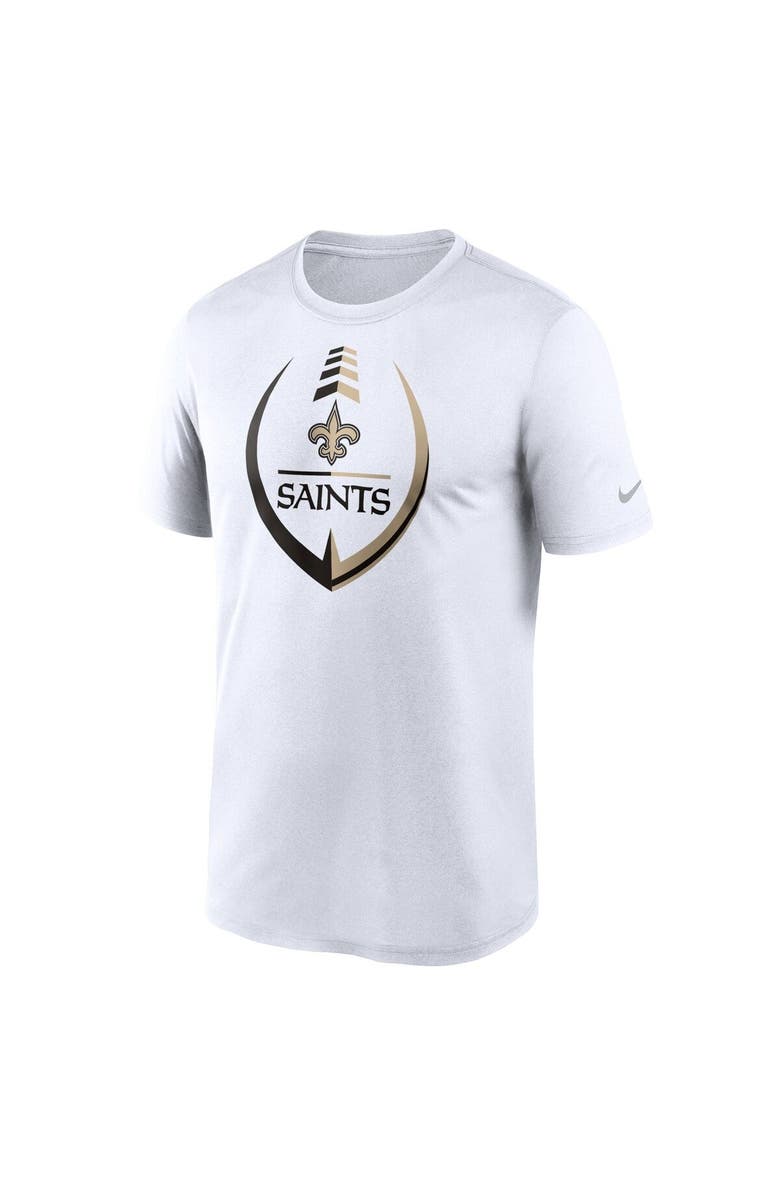 Nike Men's Nike White New Orleans Saints Icon Legend Performance T-Shirt, Alternate, color, White