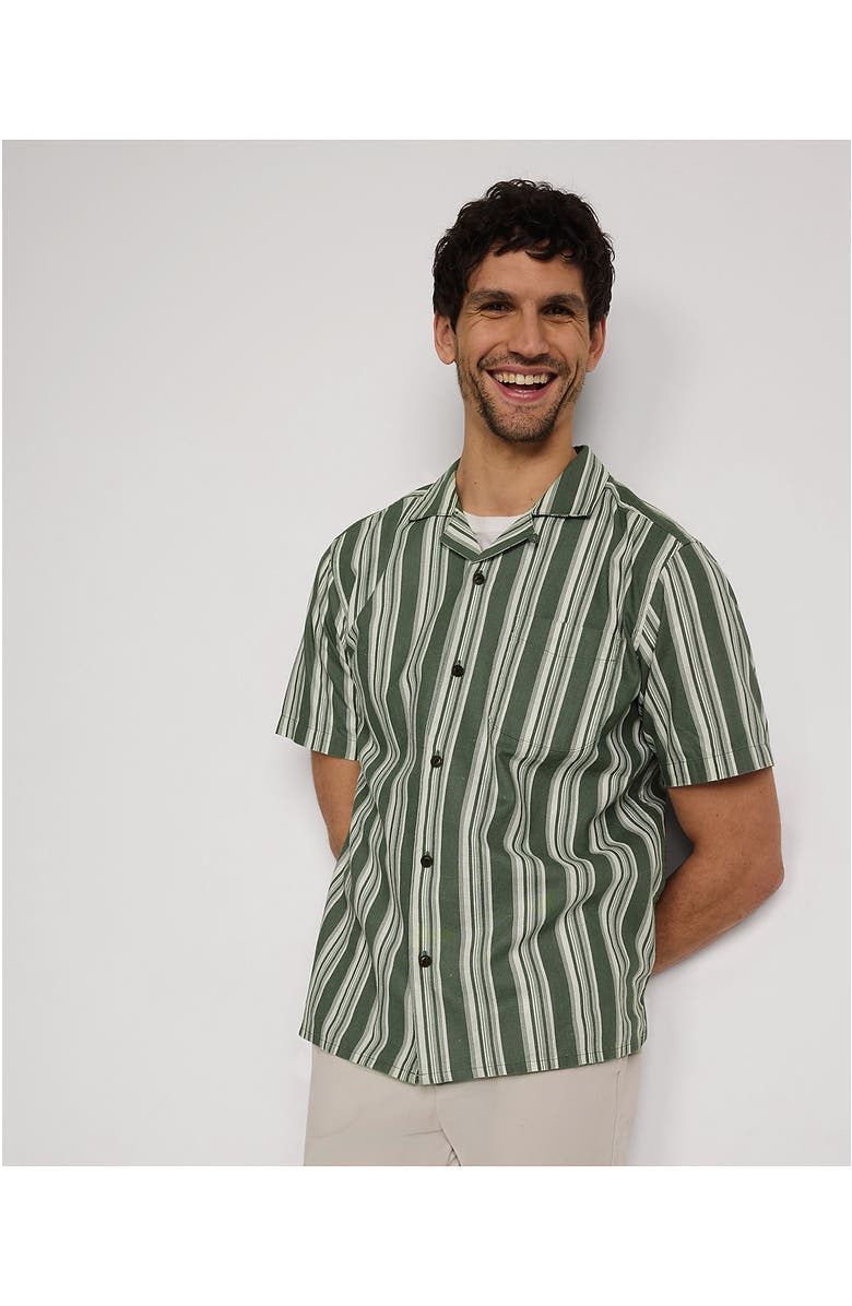 Lands' End Short Sleeve Camp Collar Hawaiian Shirt, Alternate, color, 