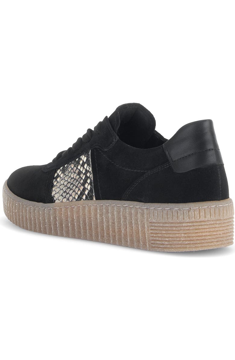 Gabor Snakeskin Embossed Sneaker, Alternate, color,