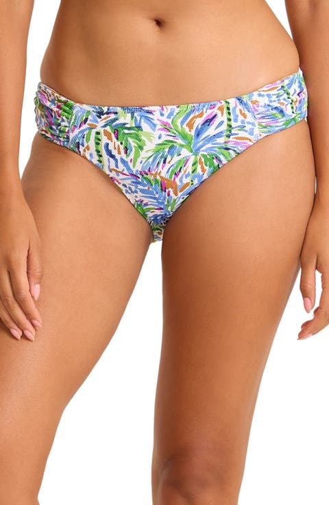Poolside Palms UPF 50+ Hipster Bikini Bottoms