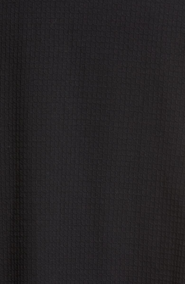 Majestic International Waffle Knit Robe, Alternate, color, Black