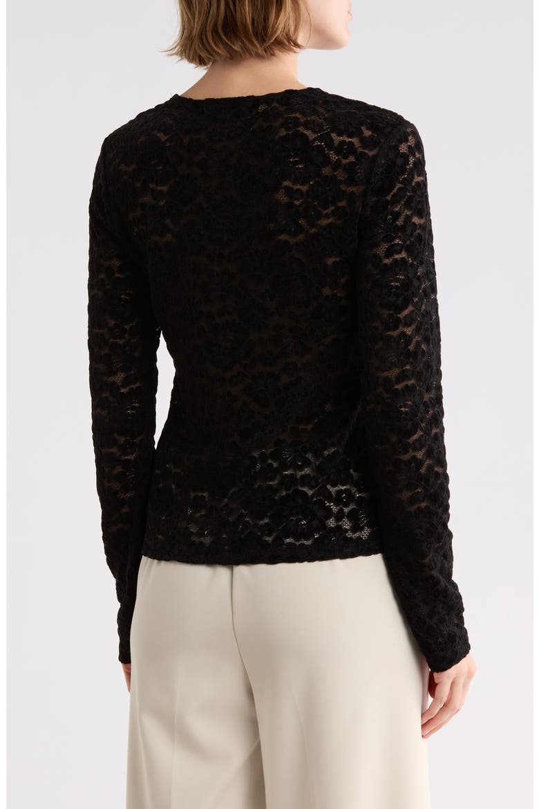 Don't Be Shy Lace Top, Alternate, color, BLACK