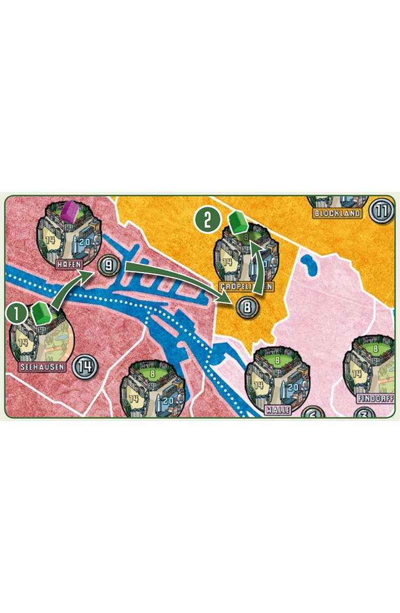 Rio Grande Games Power Grid Bremen, Manhattan Strategy Board Game, Alternate, color, Multicolored