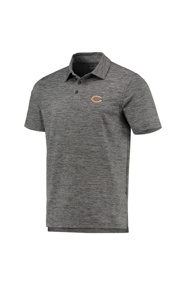 vineyard vines Men's Vineyard Vines Charcoal Chicago Bears Destin Stripe Sankaty Polo, Alternate, color,
