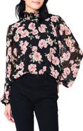 GIBSONLOOK Sophia Floral Print Smocked Top