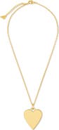 Sterling Forever Rita Polished Heart Statement Necklace