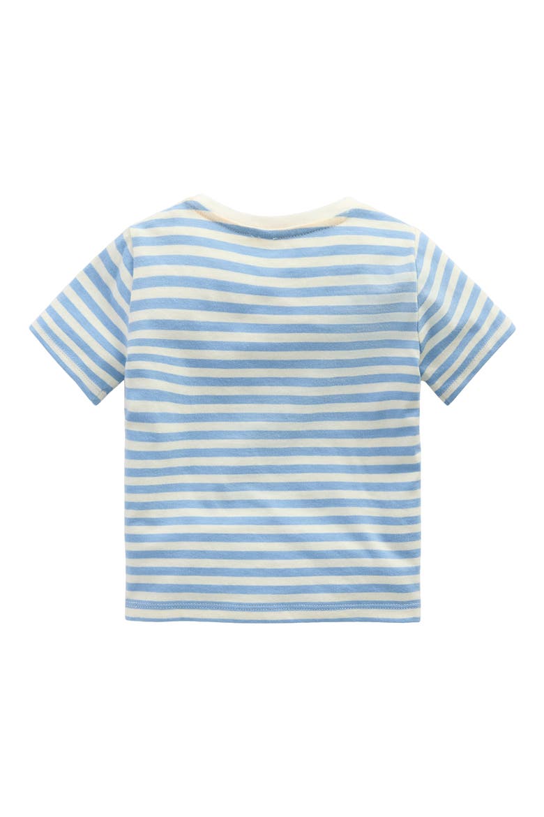Banana T-Shirt & Pants Set, Alternate, color, IVORY AND BLUE STRIPE BANANAS