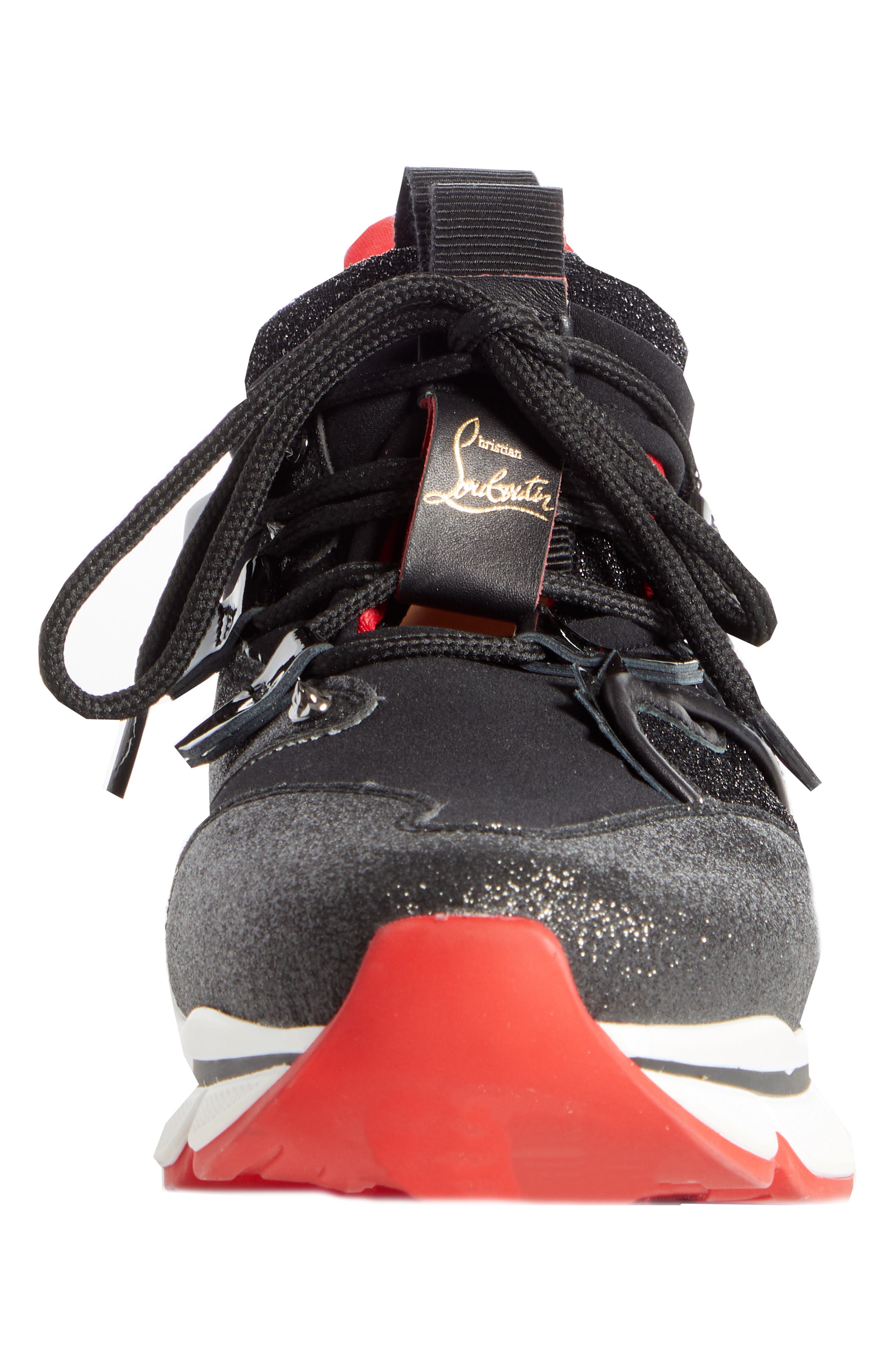 Christian Louboutin Red Runner Sneaker, Alternate, color, 