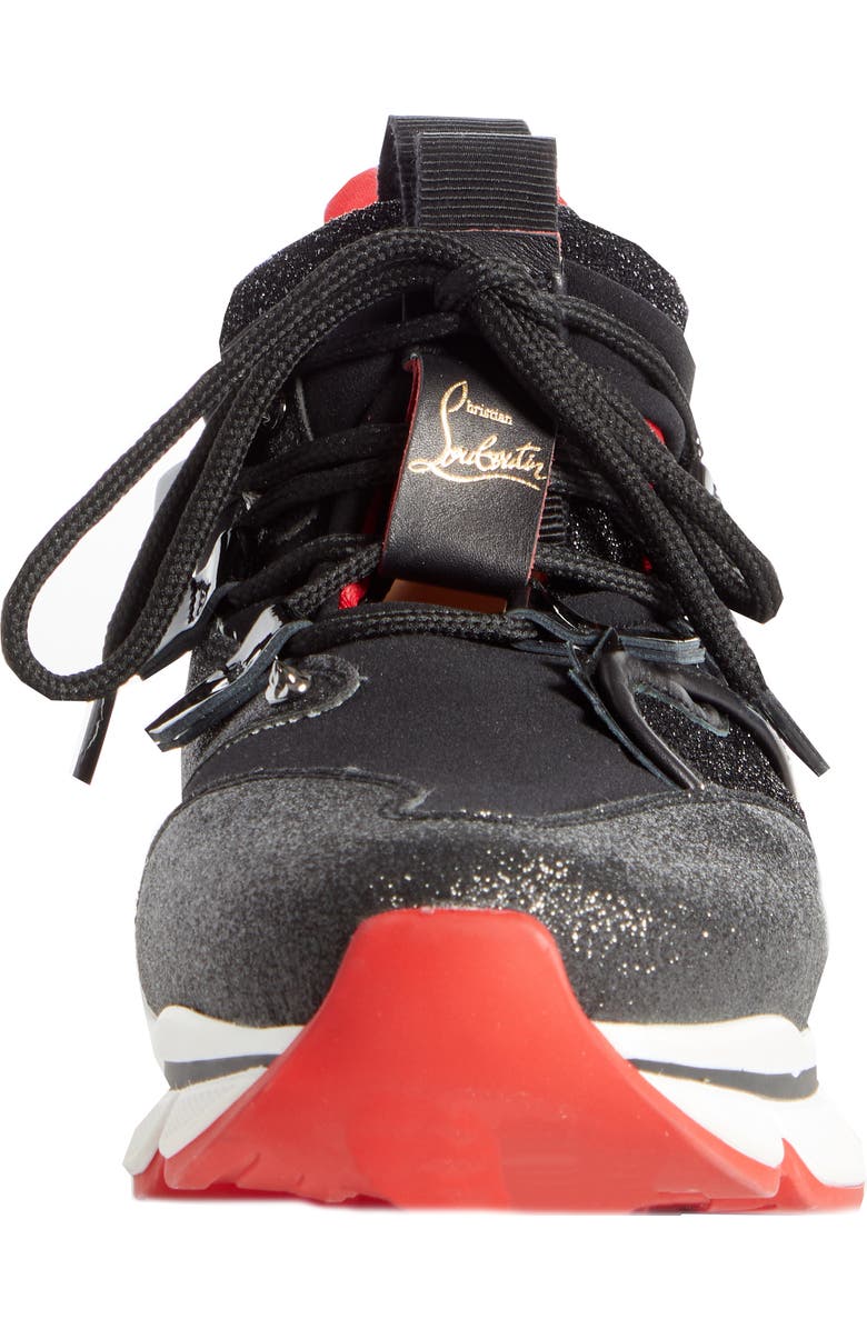 Christian Louboutin Red Runner Sneaker, Alternate, color,