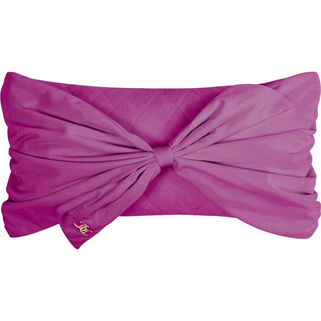 Juicy Couture Velvet Bow Accent Pillow