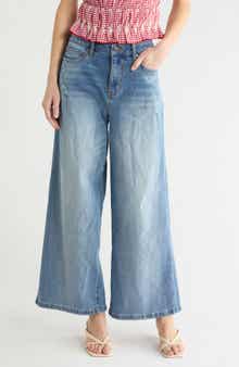 Vigoss Destructed High Waist Baggy Wide Leg Jeans