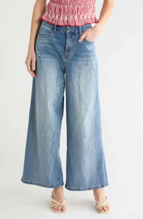 Vigoss Destructed High Waist Baggy Wide Leg Jeans
