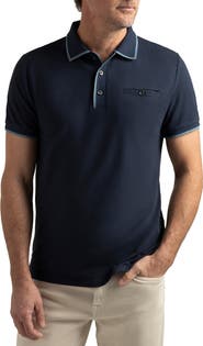 Hypernatural Oak Hill Slim Fit Tipped Cotton Blend Piqué Golf Polo