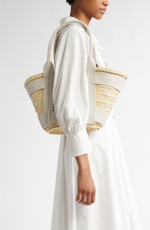 Demellier The Santorini Bucket Hat In Natural/off White