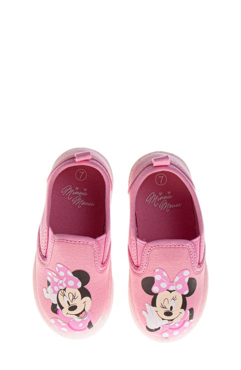x Disney® Kids' Minnie Mouse Mismatched Slip-On Sneaker (Walker & Toddler)