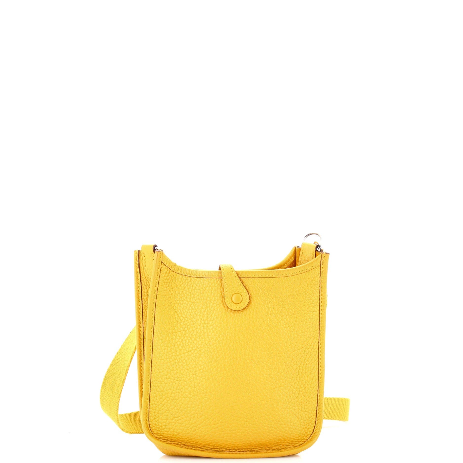 Pre-Owned Hermes Evelyne Bag Gen III Clemence TPM, Alternate, color, Jaune Ambre